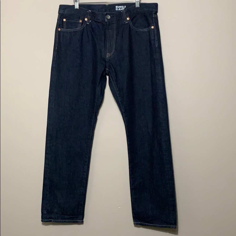Uniqlo dark wash jeans